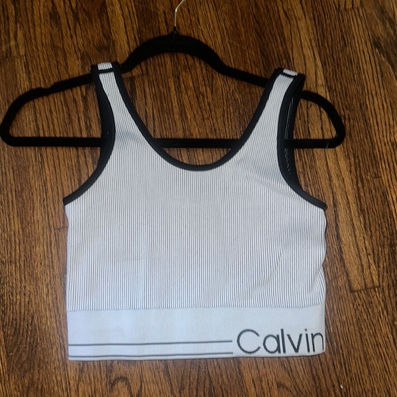 Calvin Klein performance ribbed workout top - Picture 1 of 2